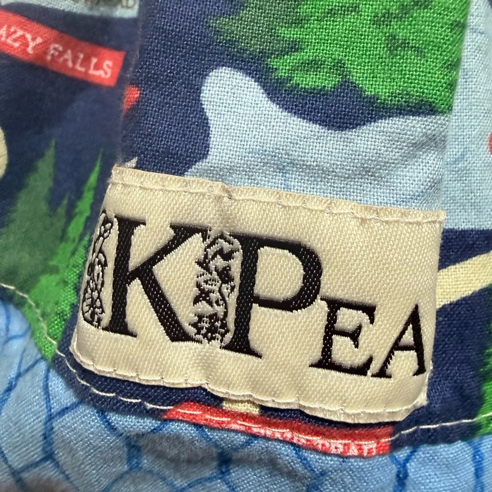 K Pea Green Tank Top Dress with Plaid Waistband and Patterned Skirt